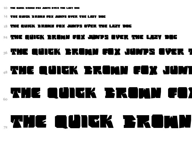 VTKS Super font waterfall